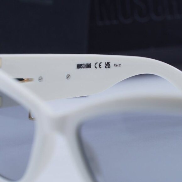Moschino MOS158/S 0SZJ IR Sunglasses - Ivory Frame, Grey Lenses main image 4